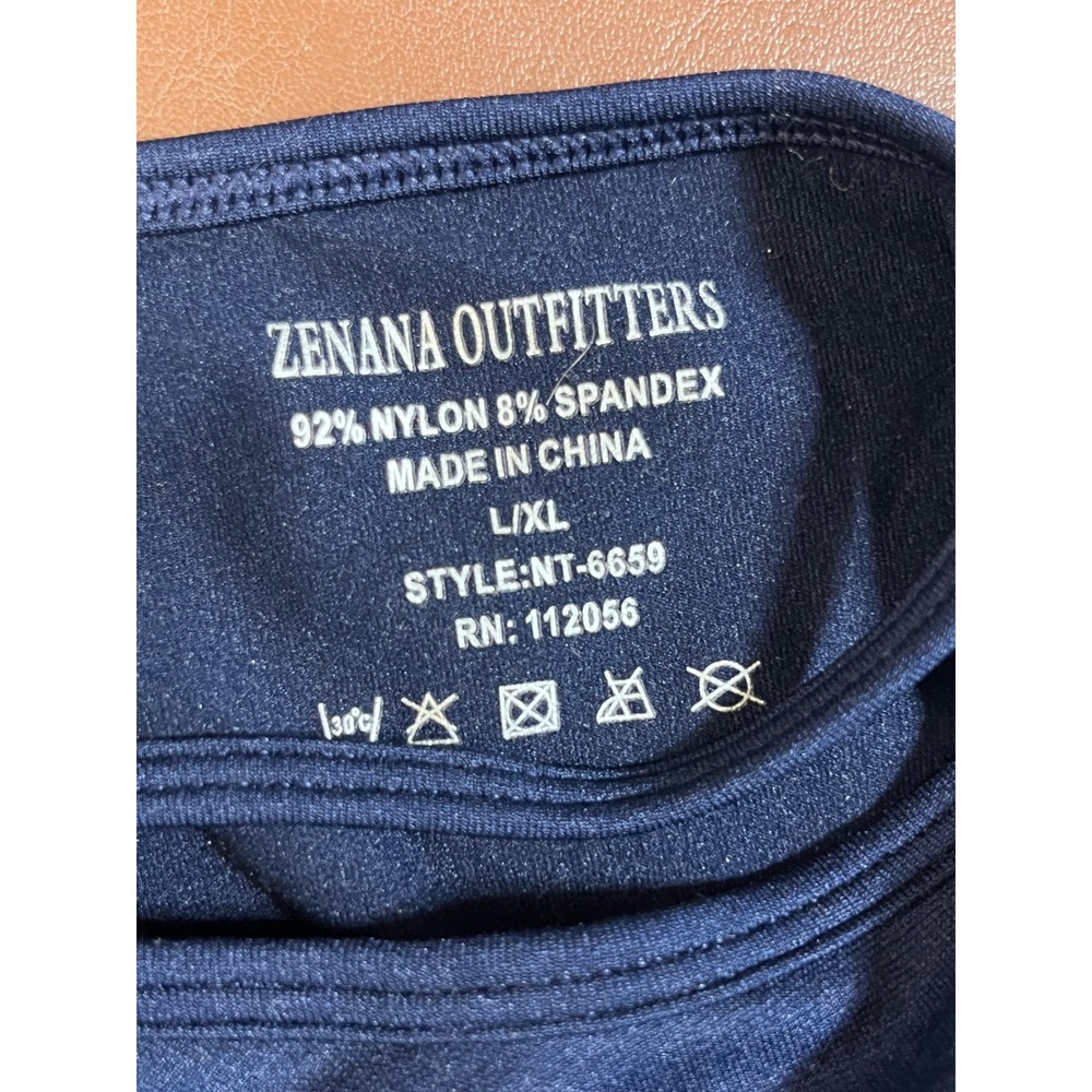 Zenana Outfitters Navy Blue Strappy Lattice Front Sports Bra NT-6659 L/XL - Picture 4 of 7
